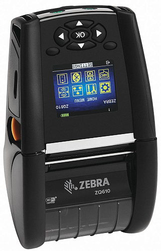 Мобильный термо DT Printer ZQ610 Plus 2"/48mm; English/Latin fonts,Dual 802.11AC / BT4.x, Linered pl
