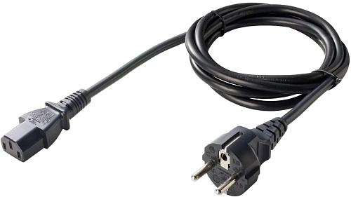 AC Line Cord, 1,8M, grounded, three wire CEE 7/7plug, Associated Countries: Europe, Abu Dhabi, Boliv