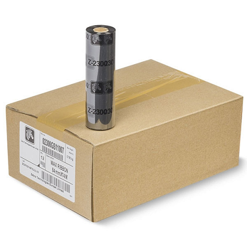 Красящая лента Zebra Wax Black 2300 110/74
