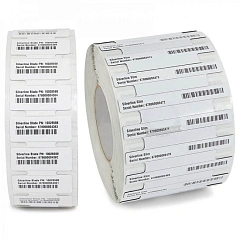Бумажная RFID метка, LABEL, PAPER, 2,874X0,669IN (73X17MM); TT, Z-PERFORM 1500T, COATED, PERMANENT A